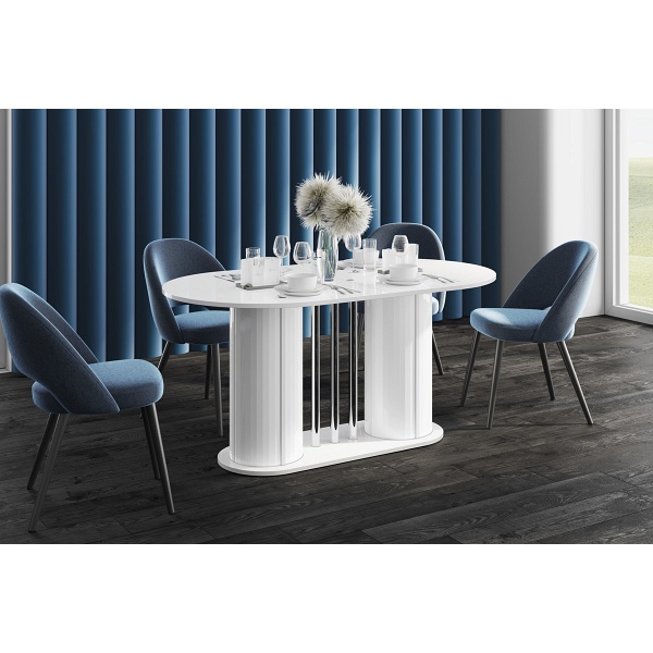 Stół rozkładany CESARO - Wariant Kolorystyczny: Biały - Hubertus